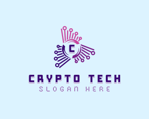 Cyberspace Tech Developer logo design