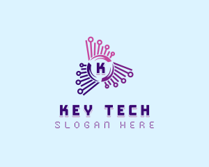 Cyberspace Tech Developer logo design