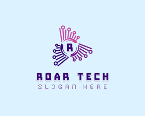 Cyberspace Tech Developer logo design