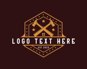 Tradesman - Hammer Fixing Carpentry logo design