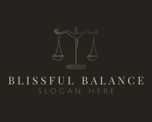 Antique Balance Scale logo design