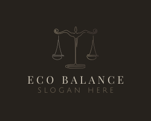 Antique Balance Scale logo design