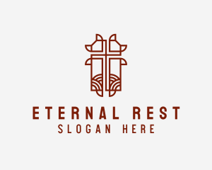 Cemetery - Holy Crucifix Altar logo design