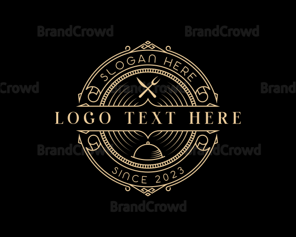 Luxury Fine Dining Restaurant Logo