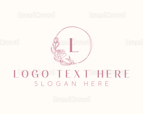 Elegant Peony Flower Logo