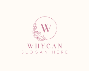 Elegant Peony Flower Logo