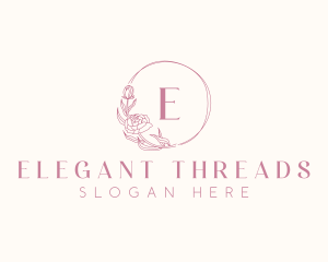 Elegant Peony Flower logo design