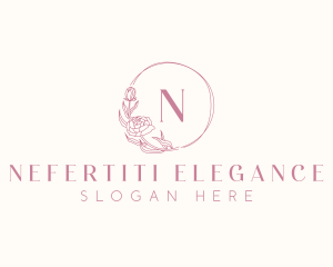 Elegant Peony Flower logo design