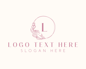 Wedding - Elegant Peony Flower logo design