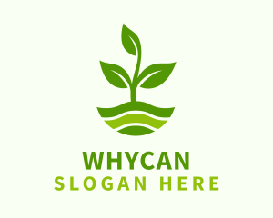 Gardening Soil Plant Logo