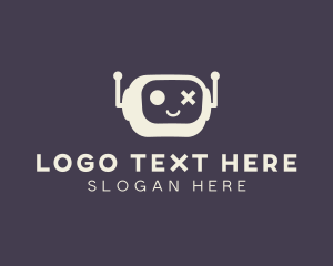 Technology - Robot Media Play logo design