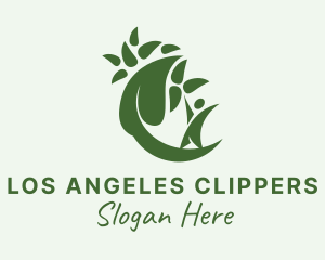 Forest - Vegan Leaf Organics logo design