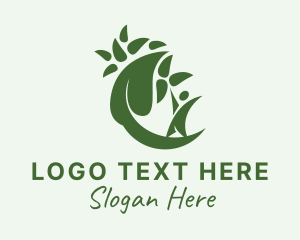 Bath Products - Vegan Leaf Organics logo design