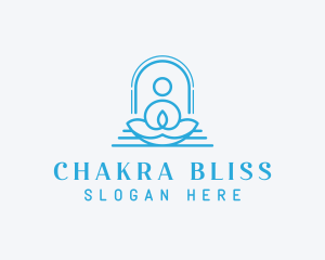 Chakra - Meditation Chakra Yoga logo design