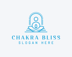 Meditation Chakra Yoga logo design