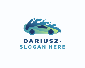 Car Water Washing Logo