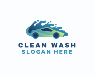 Washing - Car Water Washing logo design