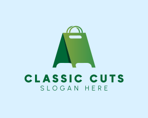 Shopping Bag Standee logo design