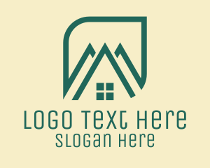 Modern - House Roofing Company logo design
