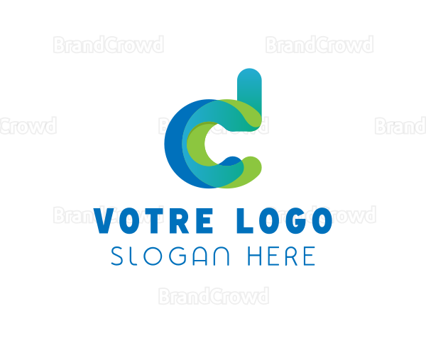 Generic Digital Technology Letter CD Logo