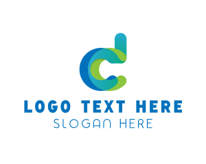 Investor - Generic Digital Technology Letter CD logo design