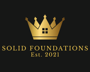 Mansion - Golden Crown Real Estate logo design