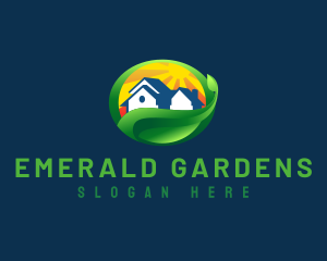  House Garden Landscaping logo design