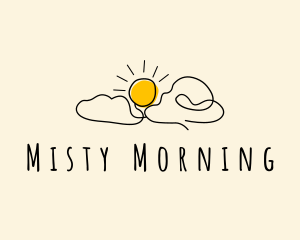 Sunrise Cloud Doodle logo design