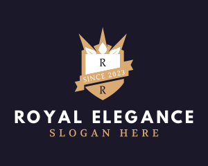 Crown Shield Royalty logo design