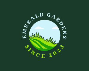 Grass Lawn Landscaping logo design