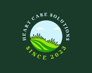 Grass Lawn Landscaping logo design