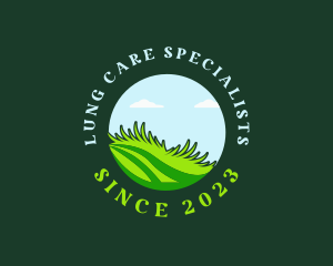 Grass Lawn Landscaping logo design