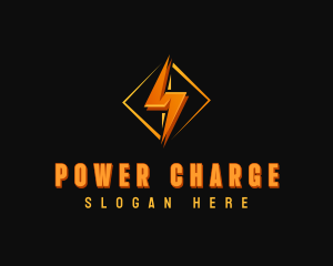 Electric Charge Thunder logo design