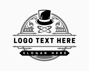Luxury - Top Hat Fashion Tailor logo design