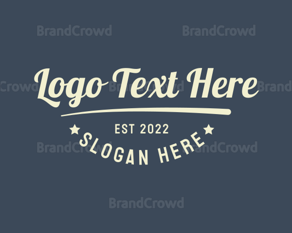 Casual Hipster Apparel Logo