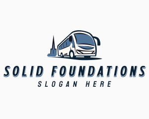 Road Trip - Transport Shuttle Bus logo design