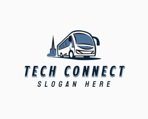 Liner - Transport Shuttle Bus logo design