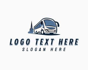 Liner - Transport Shuttle Bus logo design