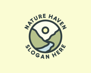 Mountain Nature Spring logo design