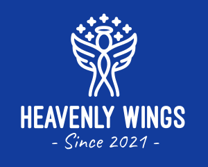 Minimalist Holy Angel logo design