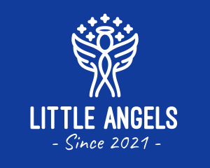 Minimalist Holy Angel logo design