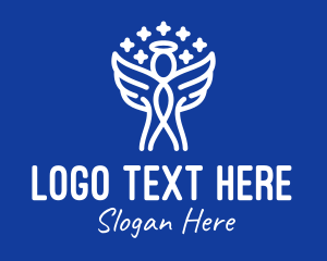 Minimalist Holy Angel Logo
