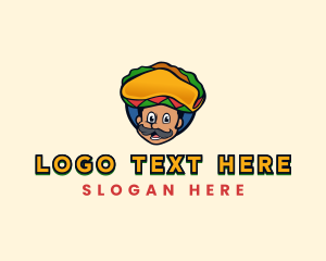 Hat - Mexican Taco Sombrero logo design