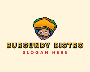 Mexican Taco Sombrero logo design