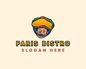 Mexican Taco Sombrero logo design