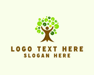 Cooperative - Human Tree Environment logo design