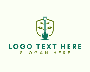 Plant - Shovel Garden Landscaping logo design