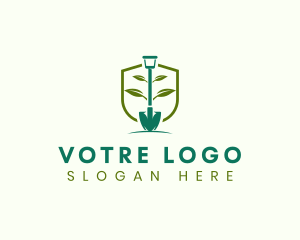 Agriculture - Shovel Garden Landscaping logo design