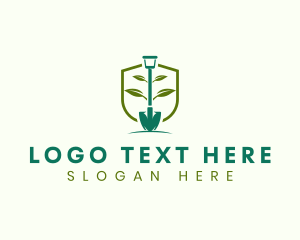 Environmental - Shovel Garden Landscaping logo design