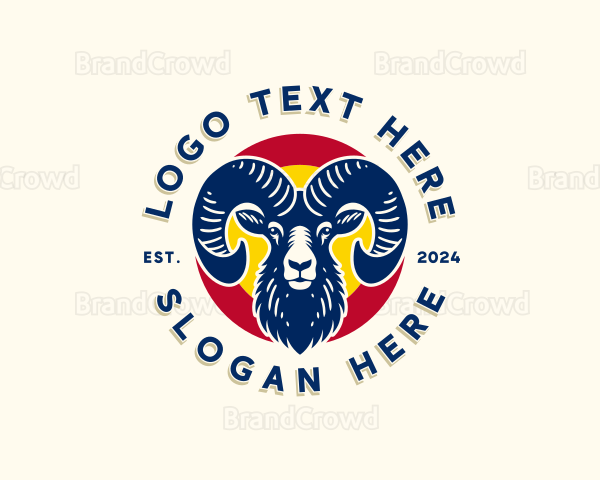 Bighorn Sheep Colorado Logo